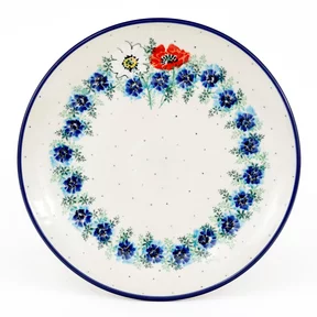 Talerz płytki, obiadowy 257 25,5 cm<br>2511X Polskie kwiaty